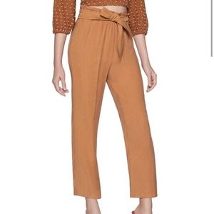 BCBGENERATION Paperbag Ankle Pants, Caramel